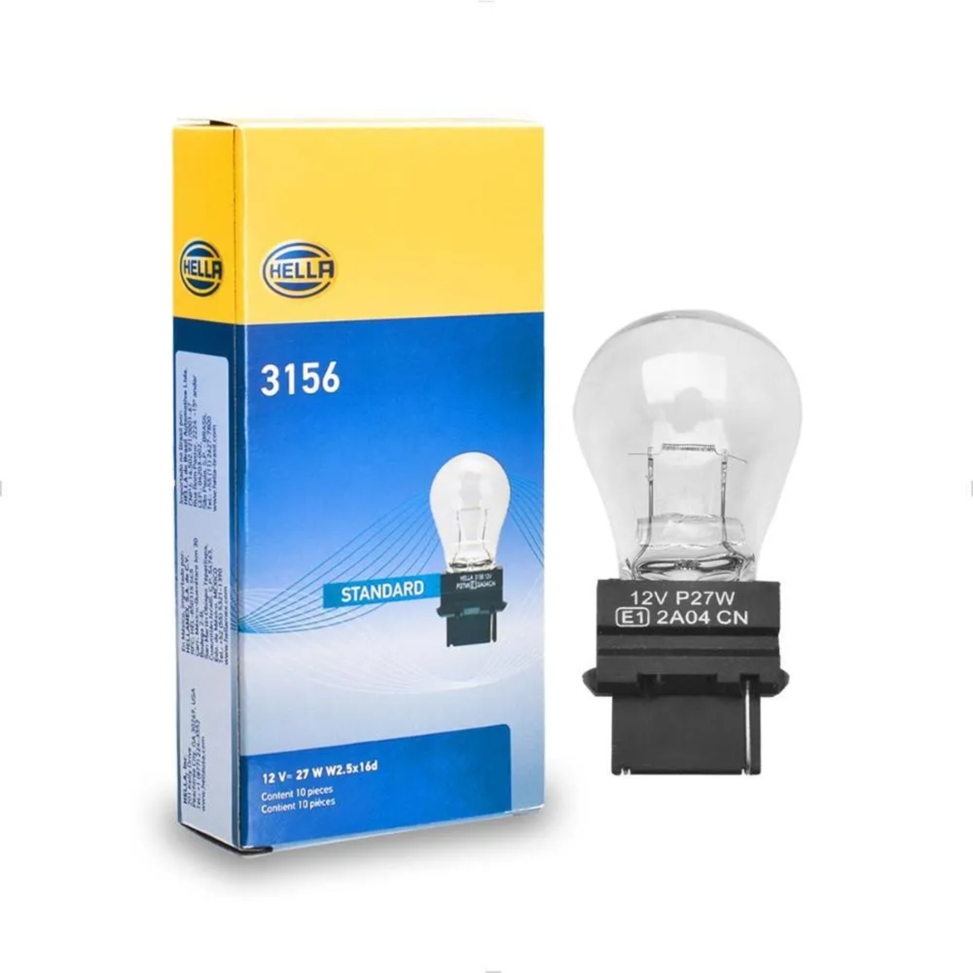LAMP PINGAO 12V 27W W25X 16D STANDARD