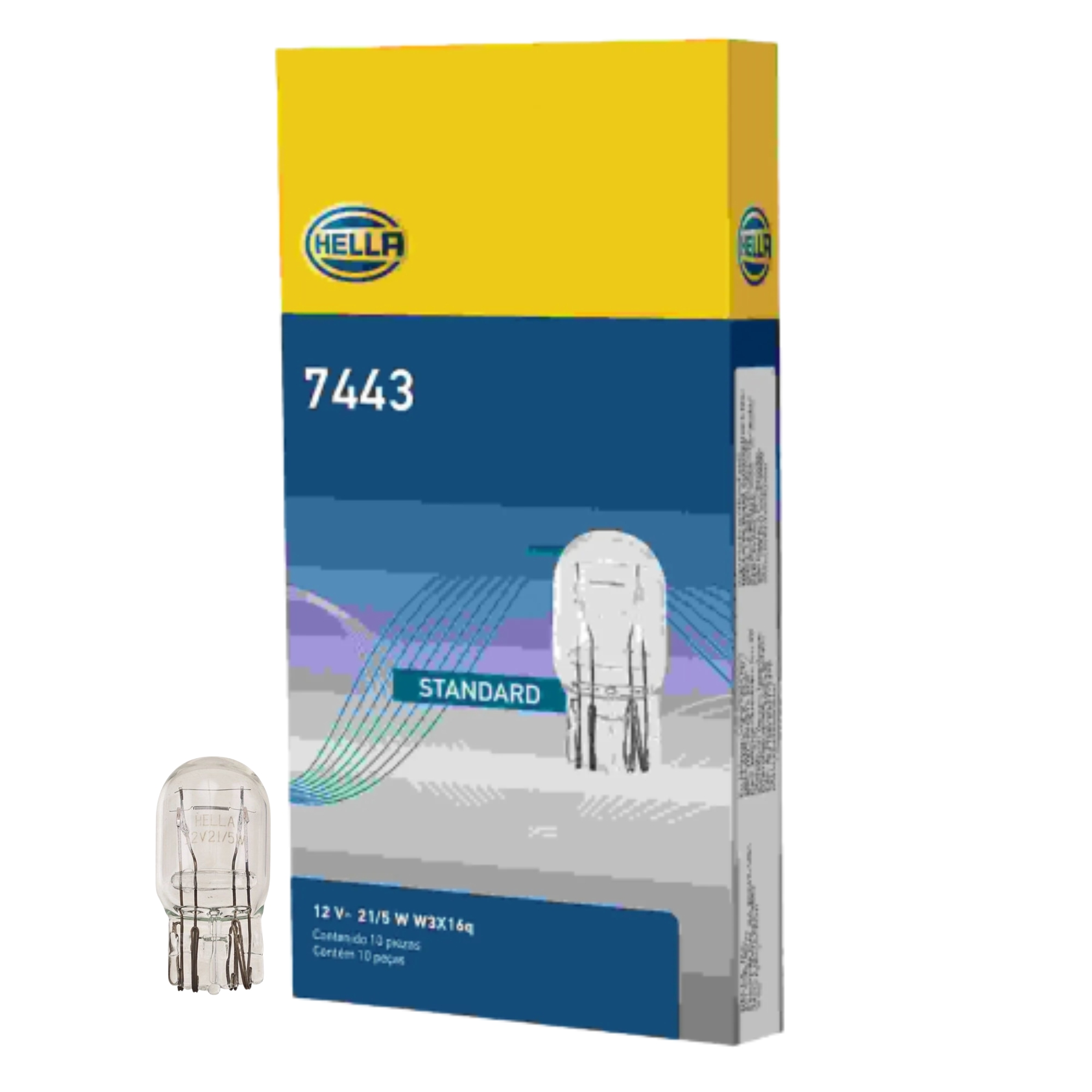 LÂMPADA PINGÃO D'ÁGUA 12V 7443 - HELLA 7515