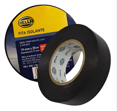 FITA ISOLANTE DE TECIDO AUTO COLANTE 19MMX10M - HELLA HFT8761