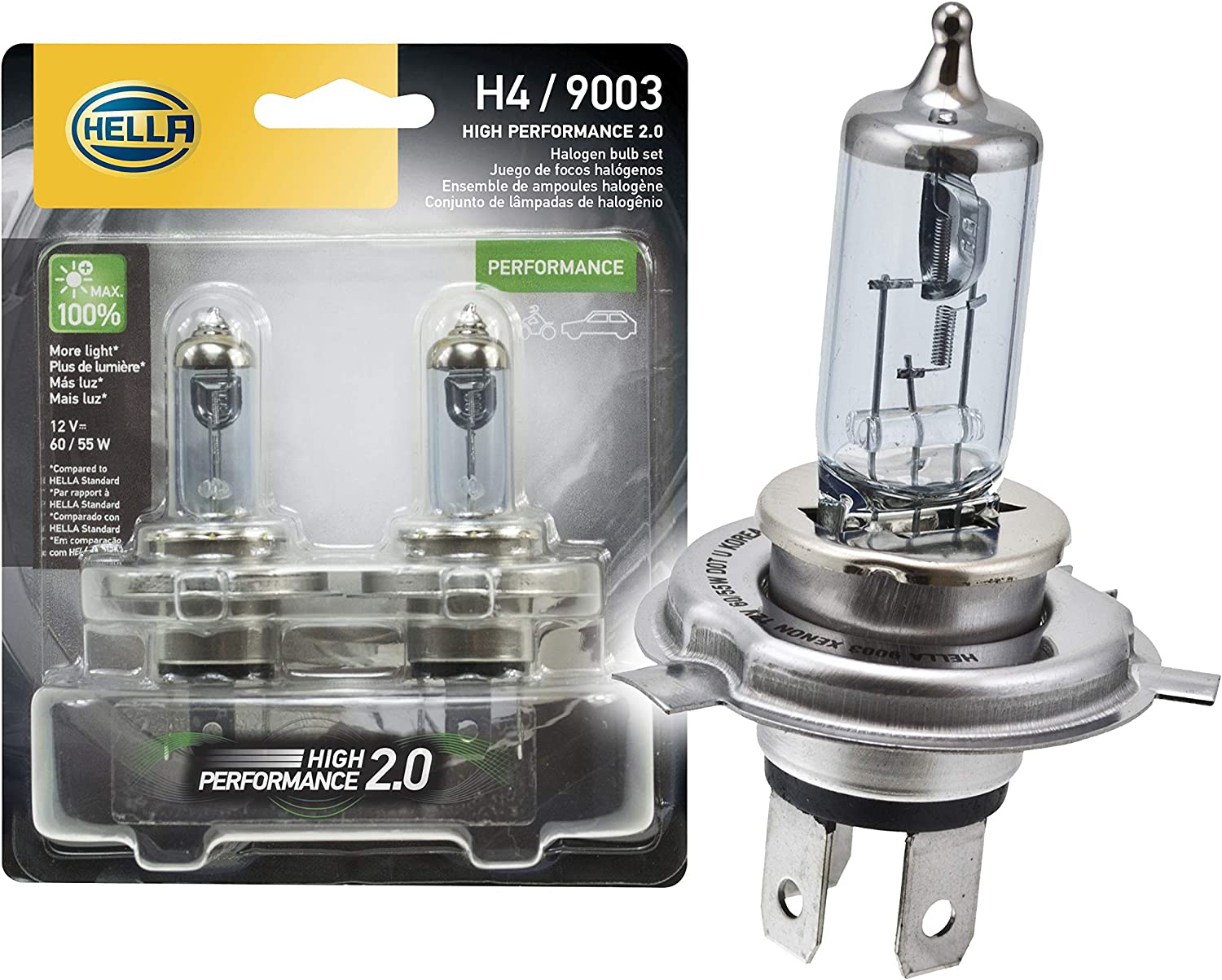 LAMP HIGH PERFORMANCE H4 HP 12V 