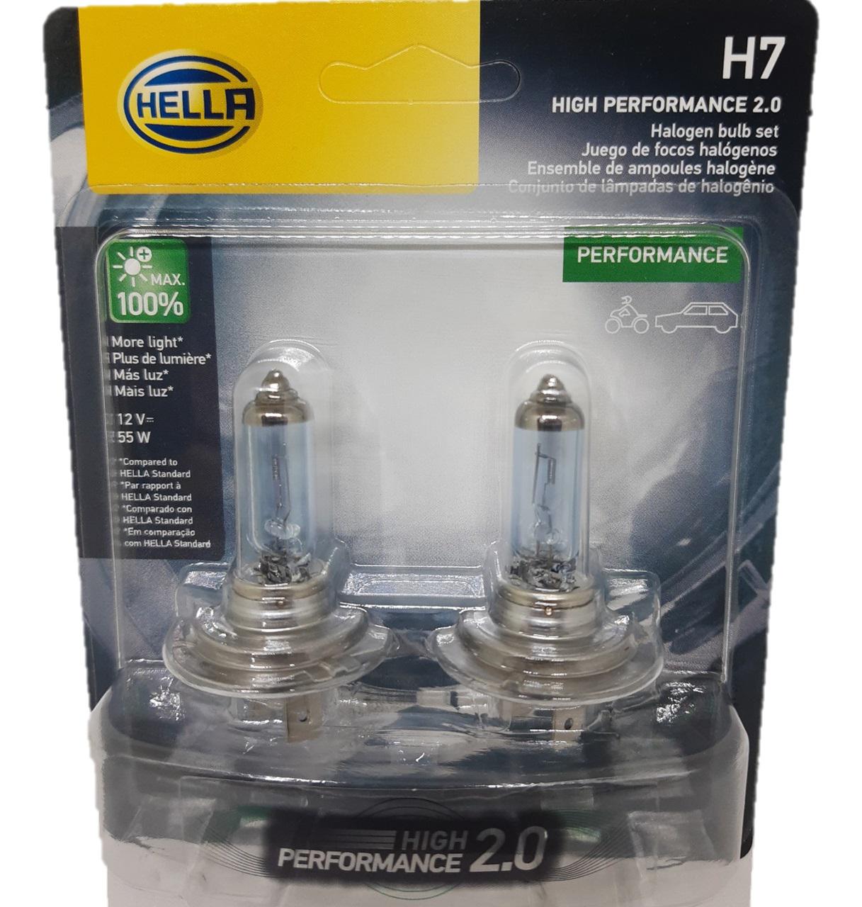 LAMPADA H7 HELLA HIGH PERFORMANCE 2.0 12V- PAR