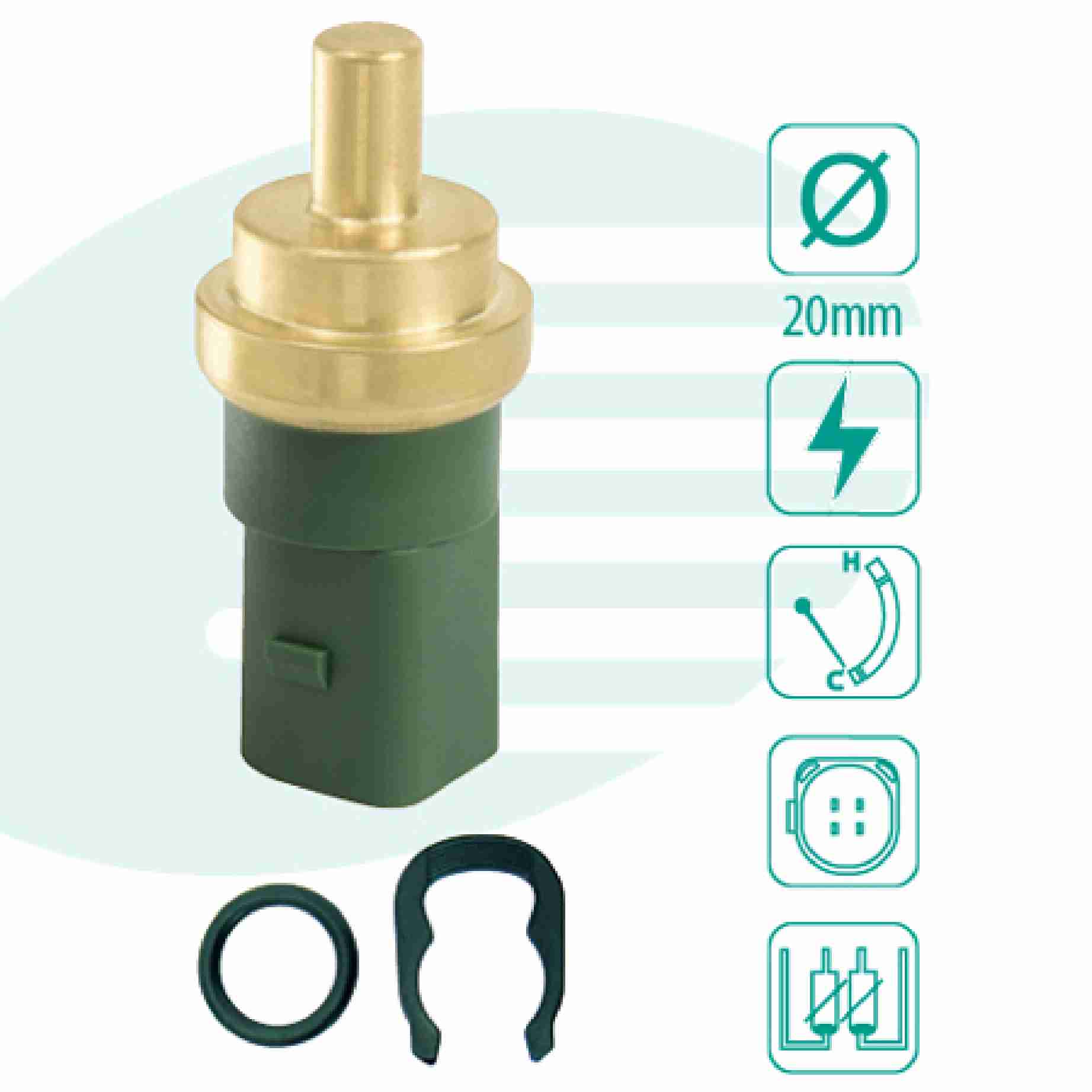 SENSOR TEMPERATURA AGUA VOLKSWAGEN GOL /FOX 4014) - IG201.0830