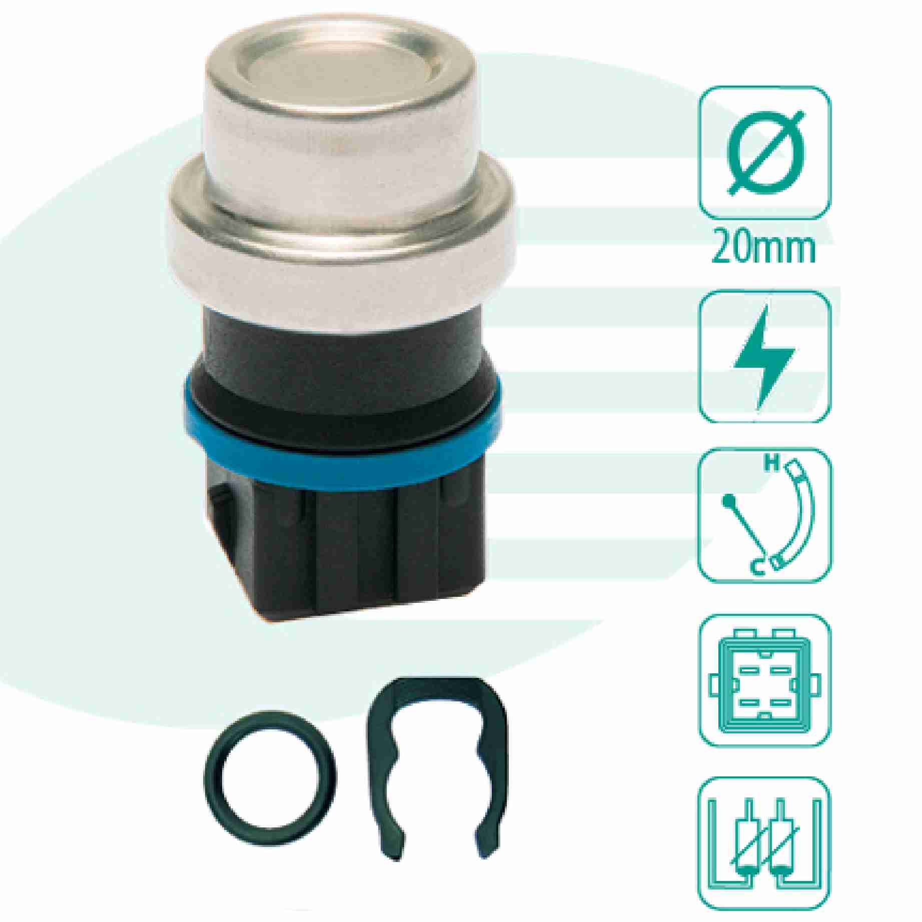 SENSOR TEMPERATURA AGUA GOL/PARA/GIII/GIV - IG201.0837