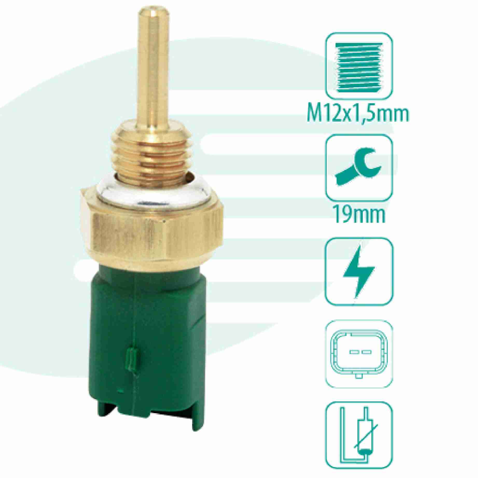 SENSOR TEMPERATURA AGUA BRAVO/DOBLO/PALIO/SIENA - IG201.0838