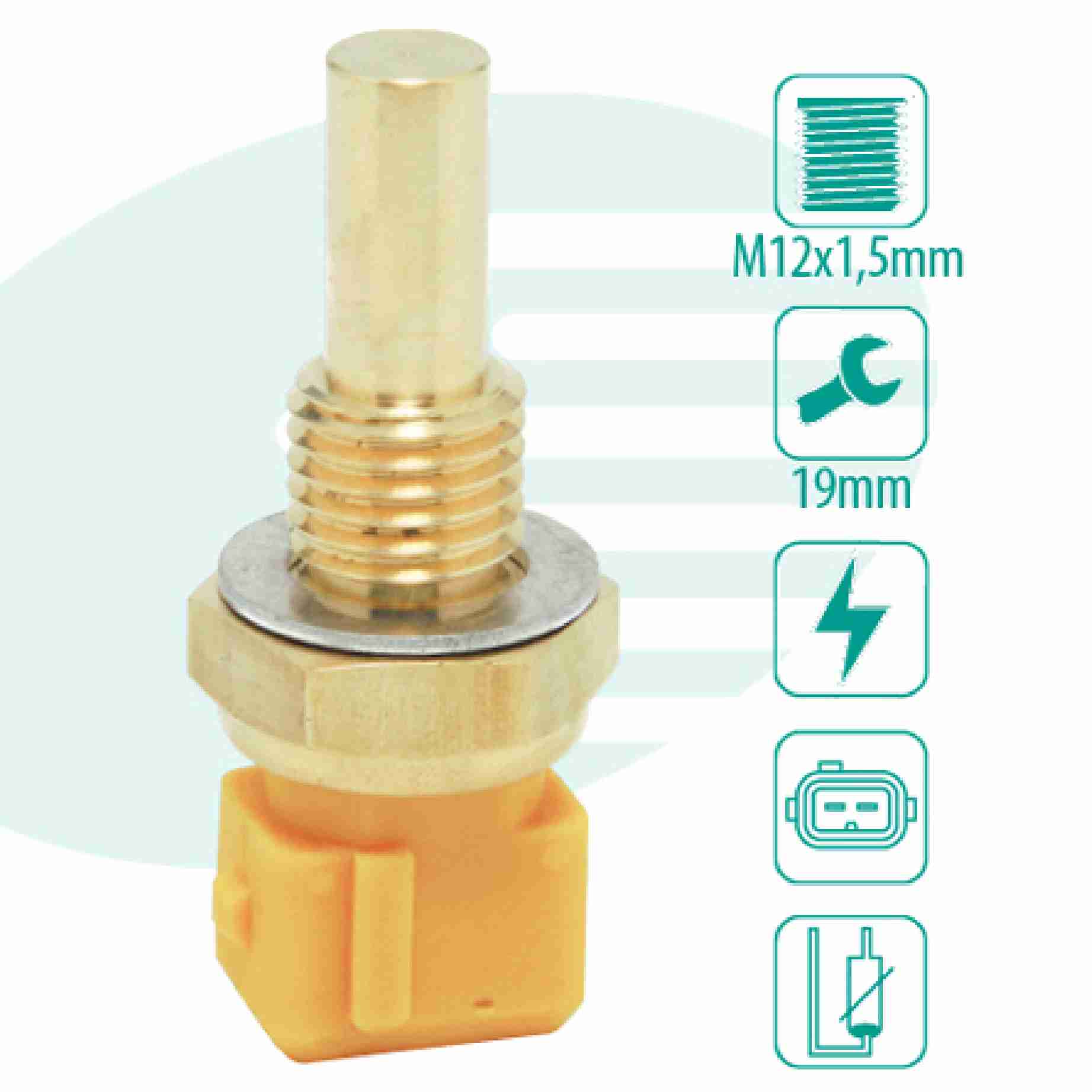 SENSOR TEMPERATURA AGUA FORD GM OMEGA TOYOTA - IG201.0839