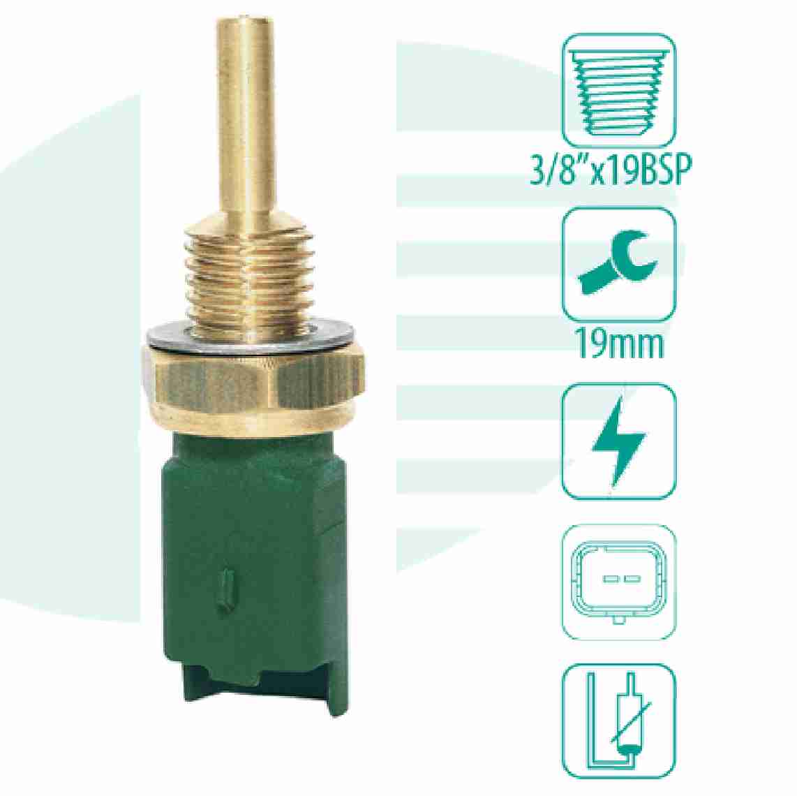 SENSOR TEMPERATURA AGUA CITROEN BERLINGO/C5/C8/4079 - IG201.0841