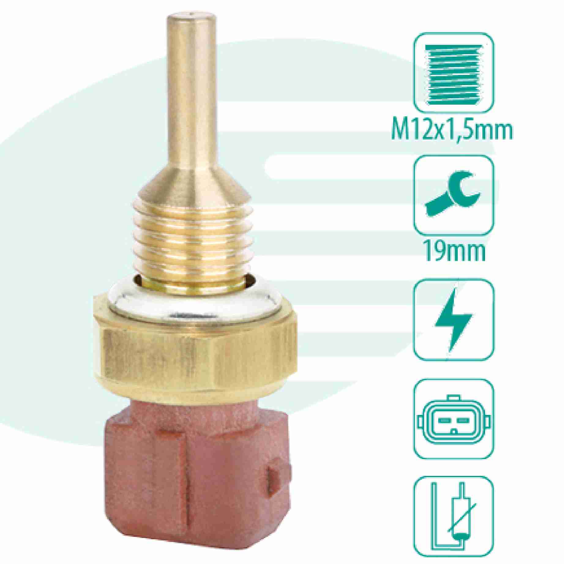 SENSOR TEMPERATURA AGUA /DOBLO/PALIO CORSA/MONT - IG201.0843