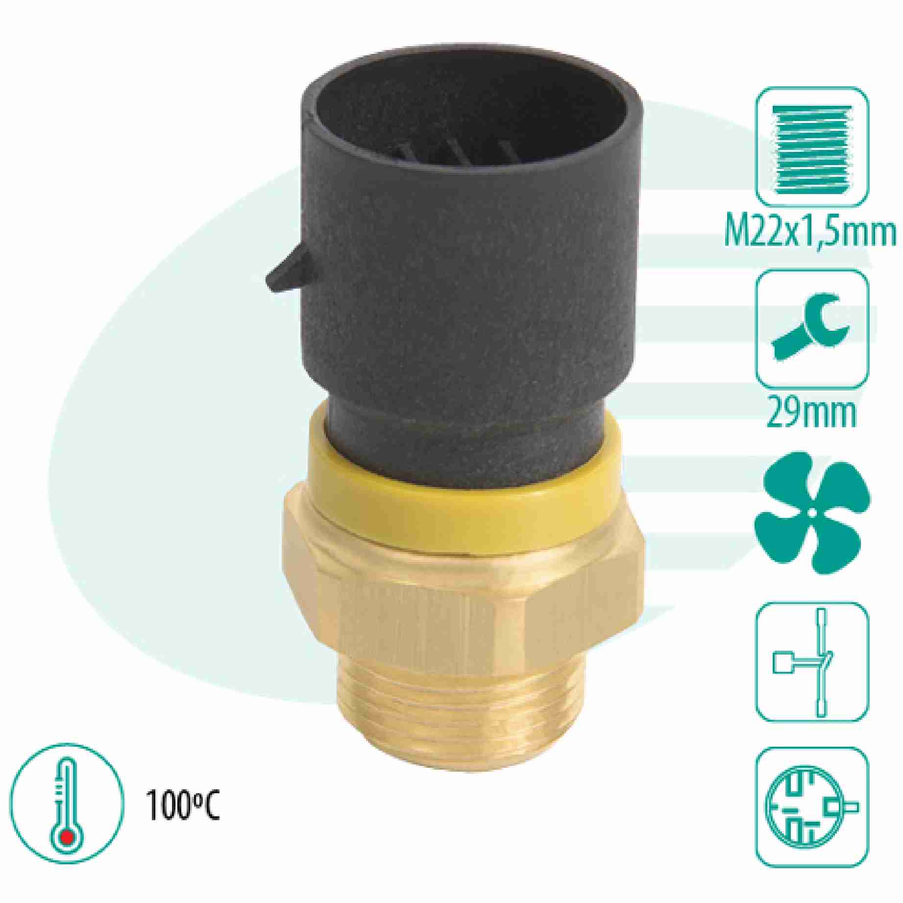 SENSOR TEMPERATURA RADIADOR (CEBOLÃO)  VECTRA 94...(766100) - IG301.0466-100