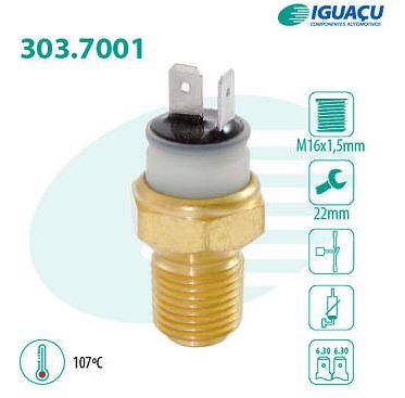 SENSOR DE TEMPERATURA FIAT DUCATO  PEUGEOT BOXER CITROEN JUMPER  - IGUAÇU - 303.7001.107