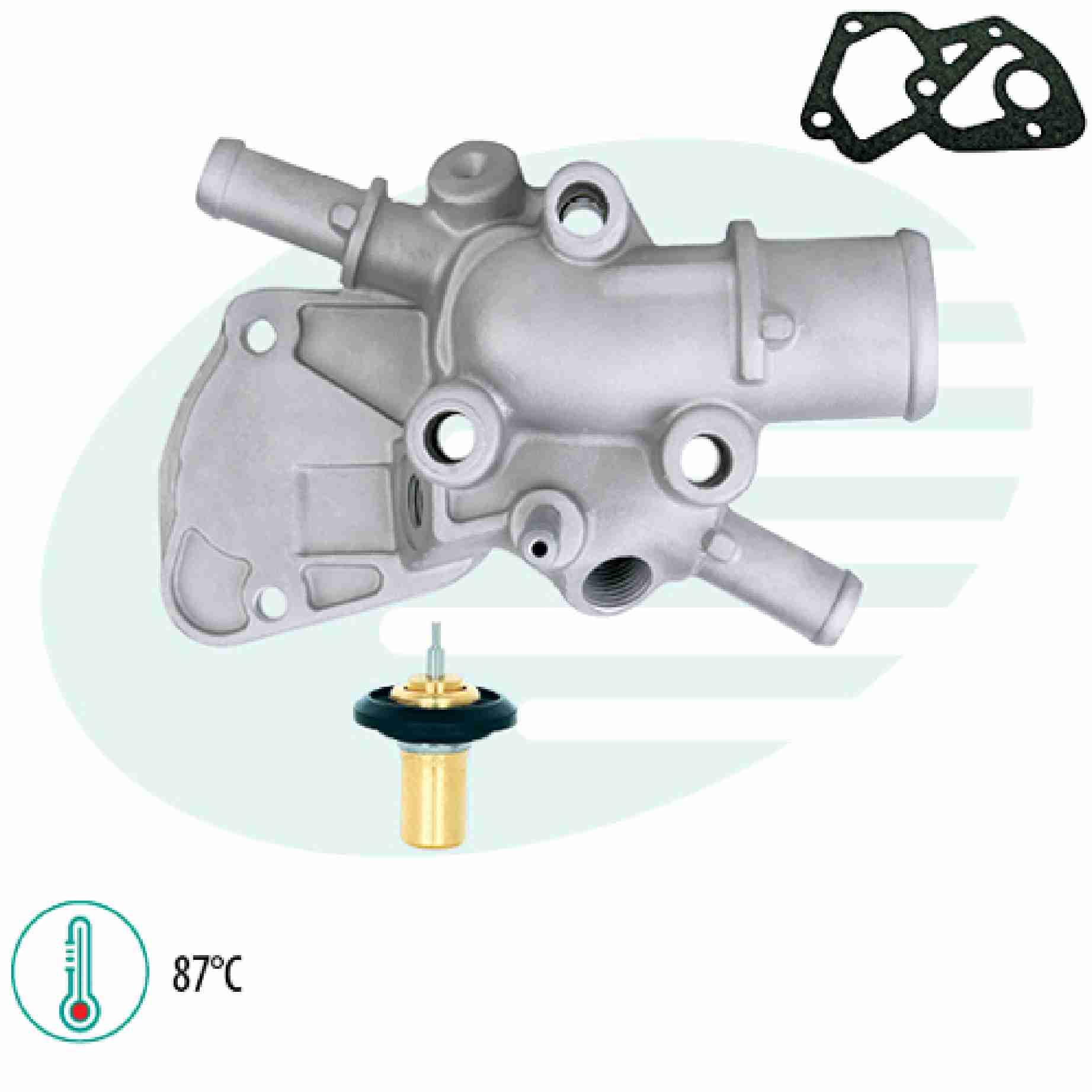 VALVULA TERMOSTICA SENSOR COM CARCAÇA PALIO-SIENA C/AR 96... - IG402.1251-87