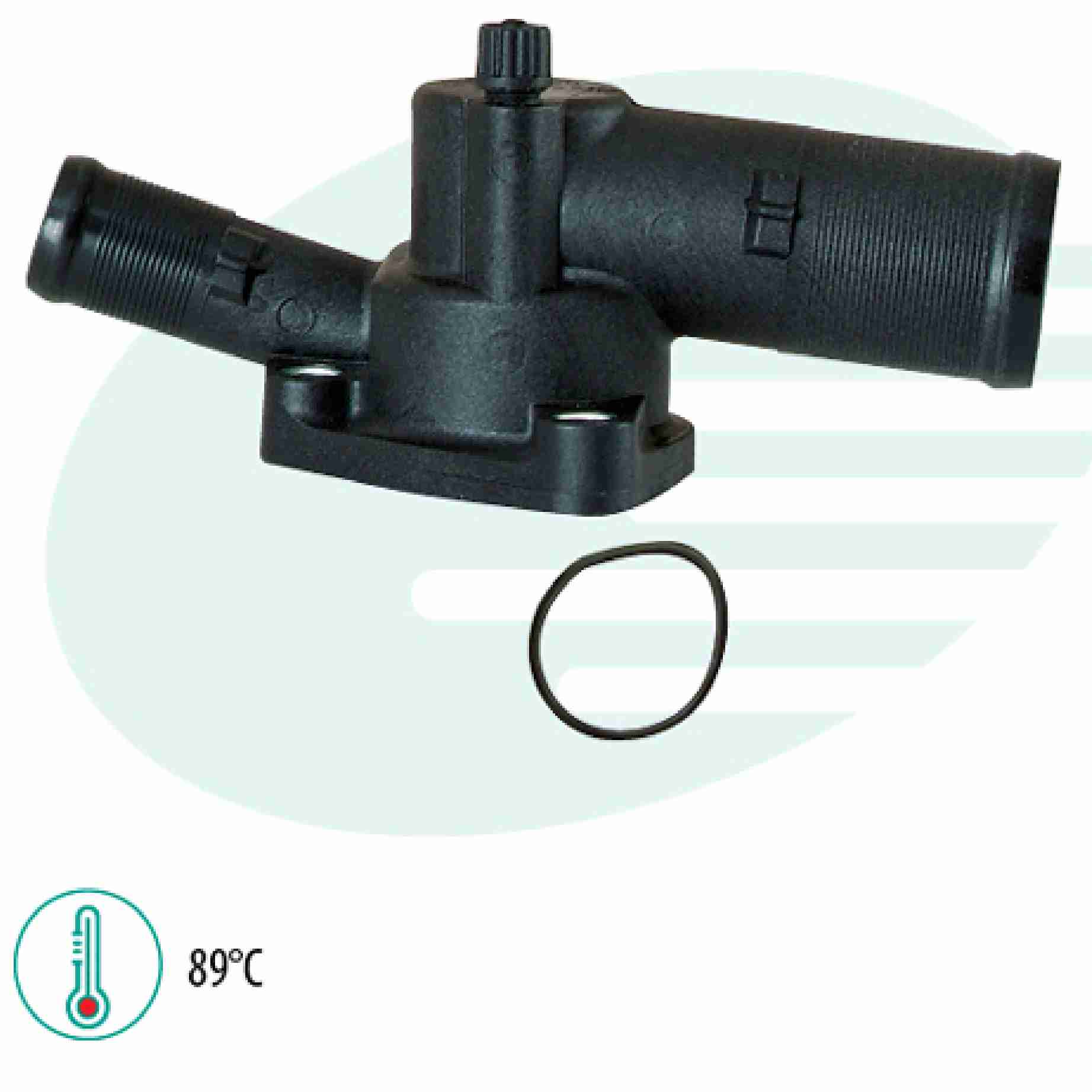 VALVULA TERMOSTATICA SENSOR COM CARCAÇA TWINGO-LOGAN D4D - IG402.1371-89