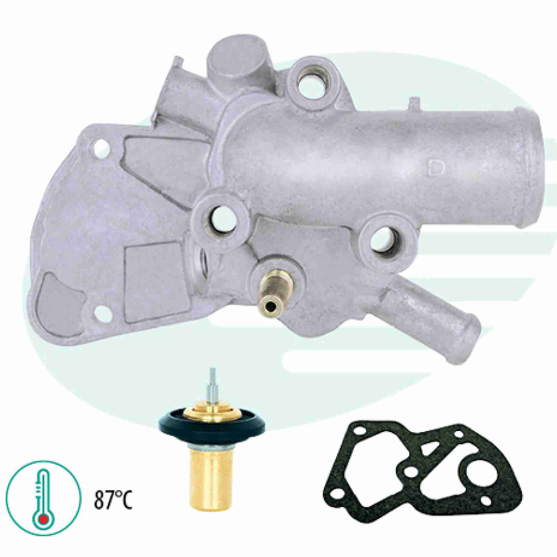 VALVULA TERMOSTATICA SENSOR COM CARCAÇA PALIO-SIENA S/AR  - IG402.1506-87