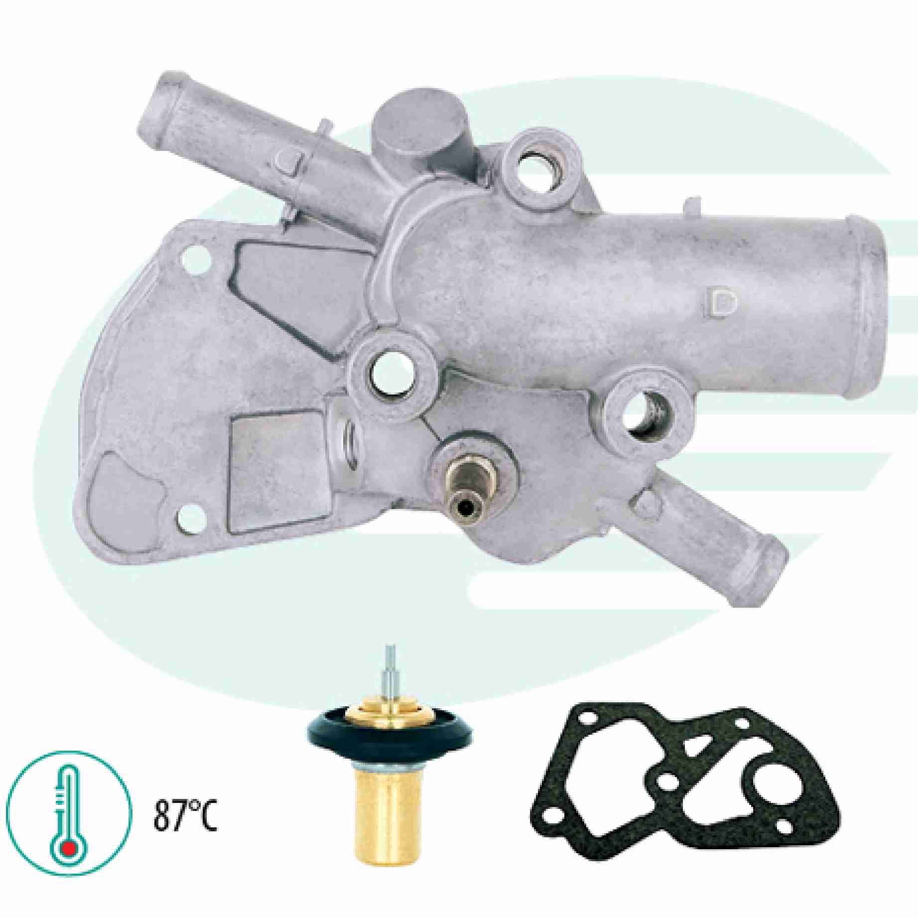 VALVULA TERMOSTATICA SENSOR COM CARCAÇA PALIO-SIENA C/AR  - IG402.1516-87