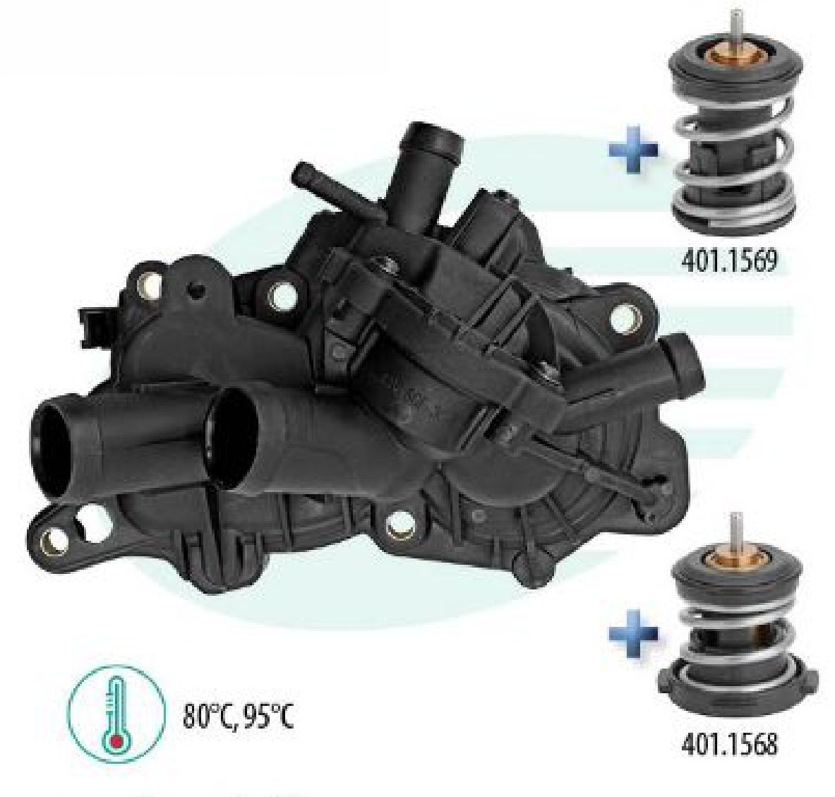 VALVULA TERMOSTATICA SENSOR COM CARCAÇA POLO-UP-VIRTUS 14... - IG402.1568-80-95