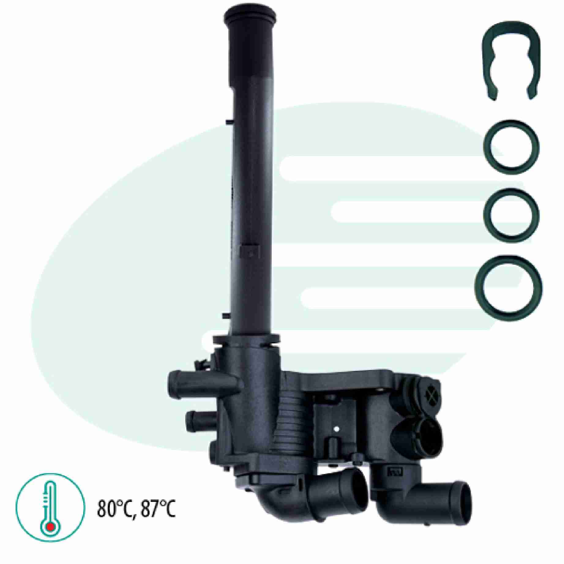 VALVULA TERMOSTATICA SENSOR COM CARCAÇA VW EA111 1.0 1.6  - IG402.1597-80