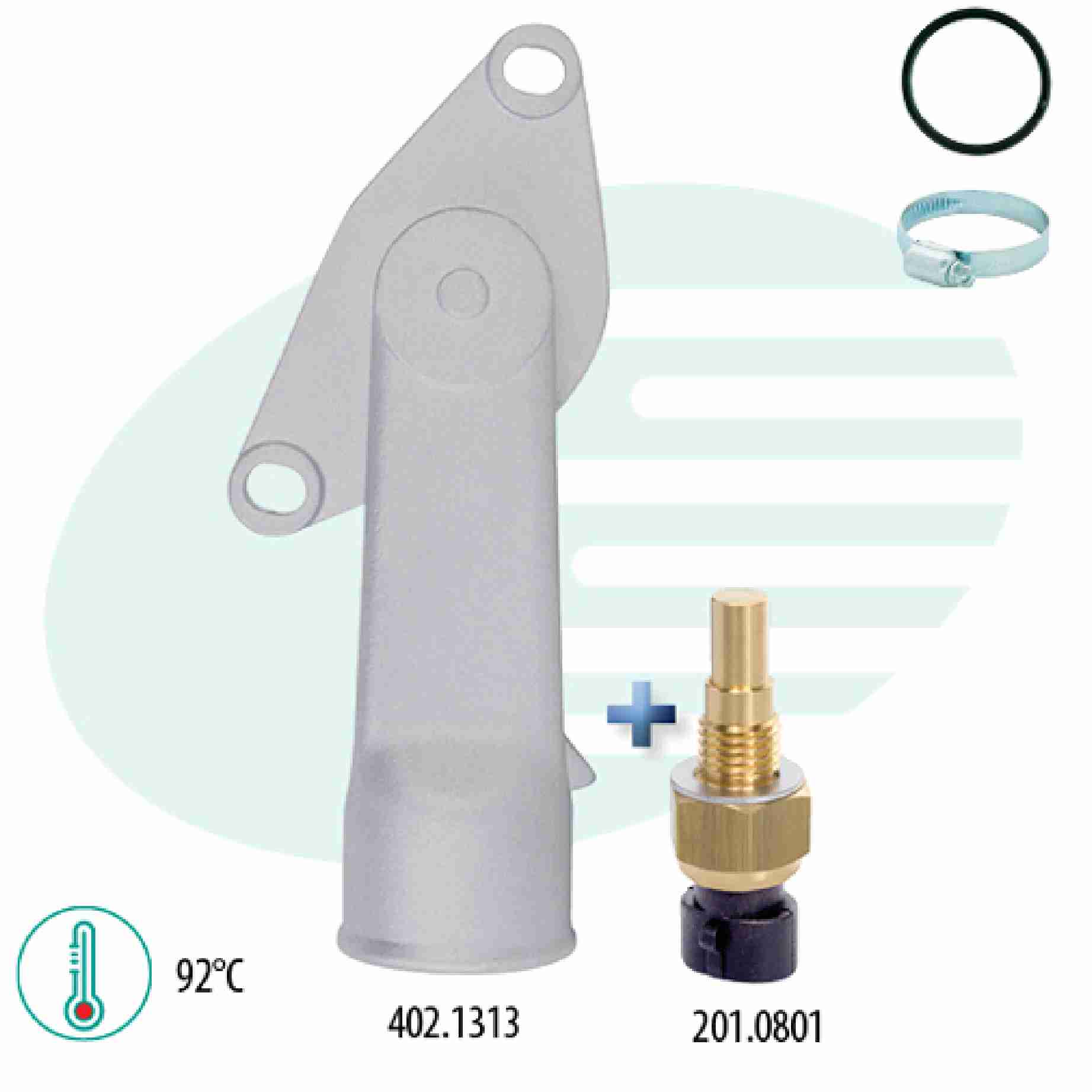 VALVULA TERMOSTATICA E SENSOR SPIN-COBALT-AGILE  - IG601.3001-92