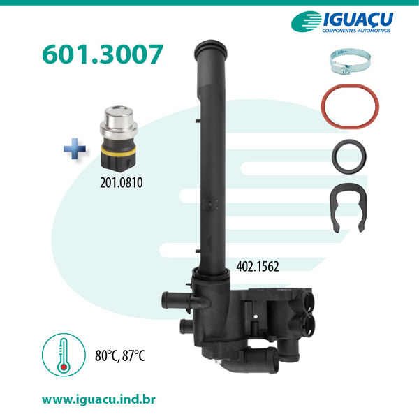 COMBINADO DE ARREFECIMENTO GOL 1.0 8V.AT - IG601.3007-87