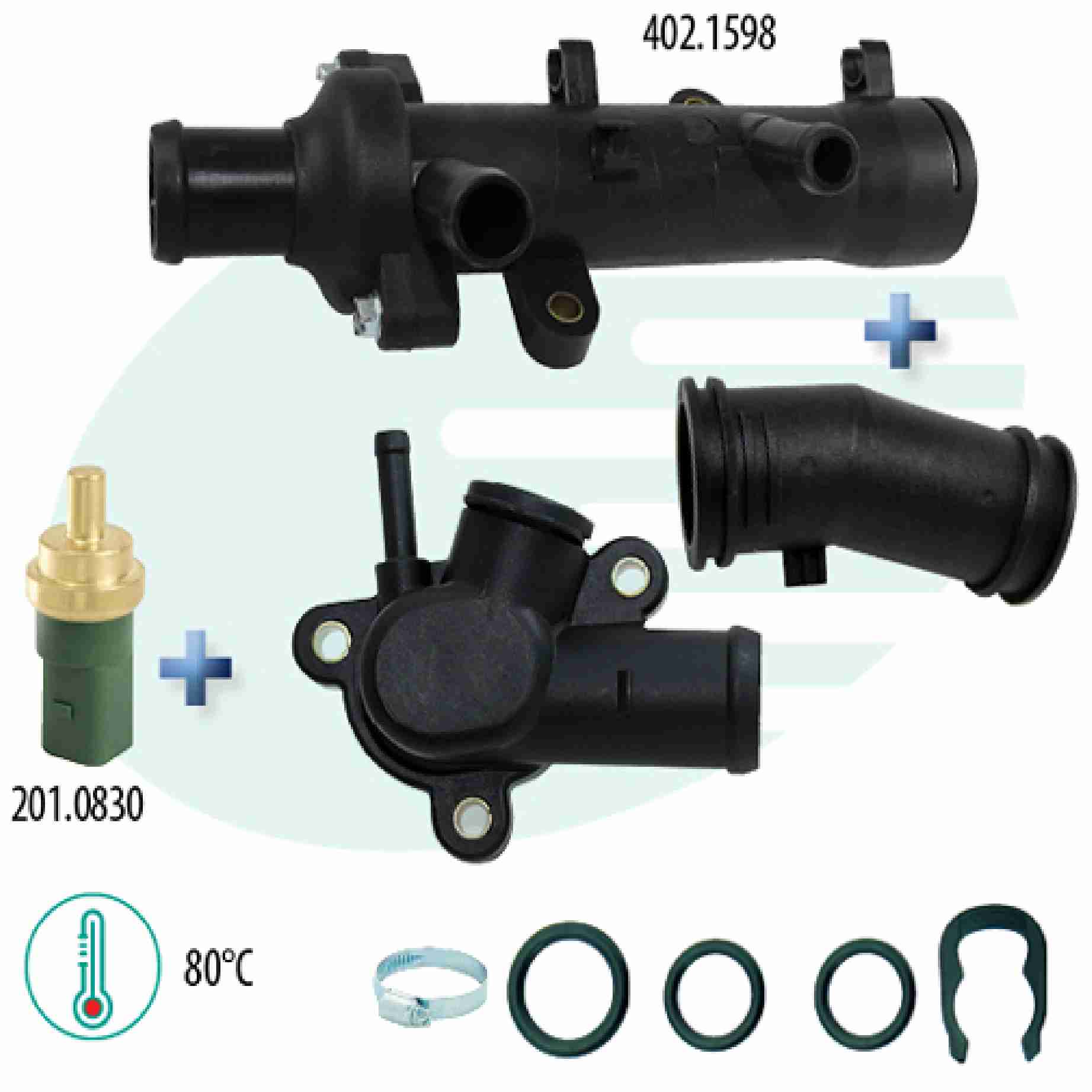 KIT ARREFECIMENTO KOMBI 1.4 EA111 06-13  - IG601.3025-80