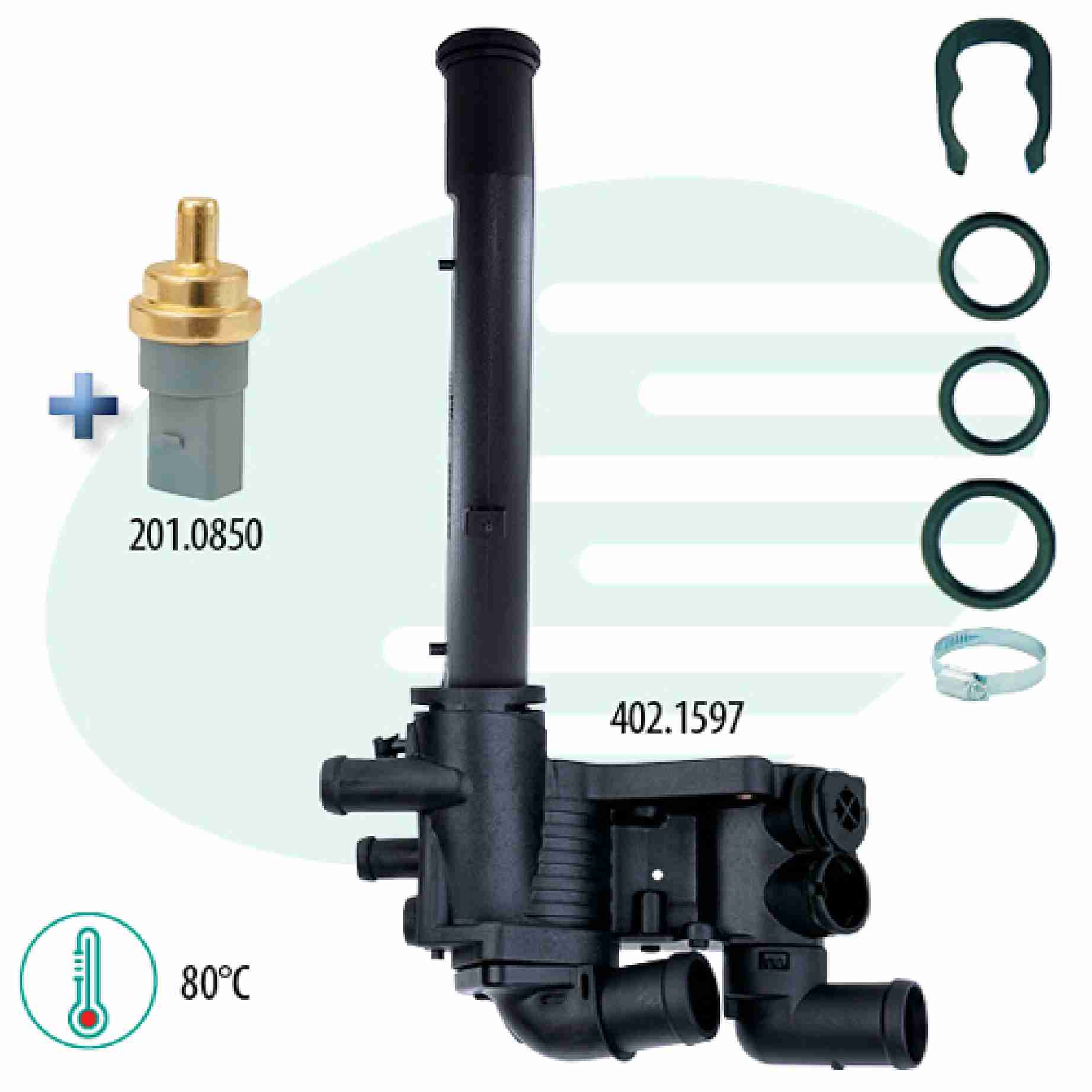 VALVULA TERMOSTATICA E SENSOR GOL-VOYAGE G5 - IG601.3037-80
