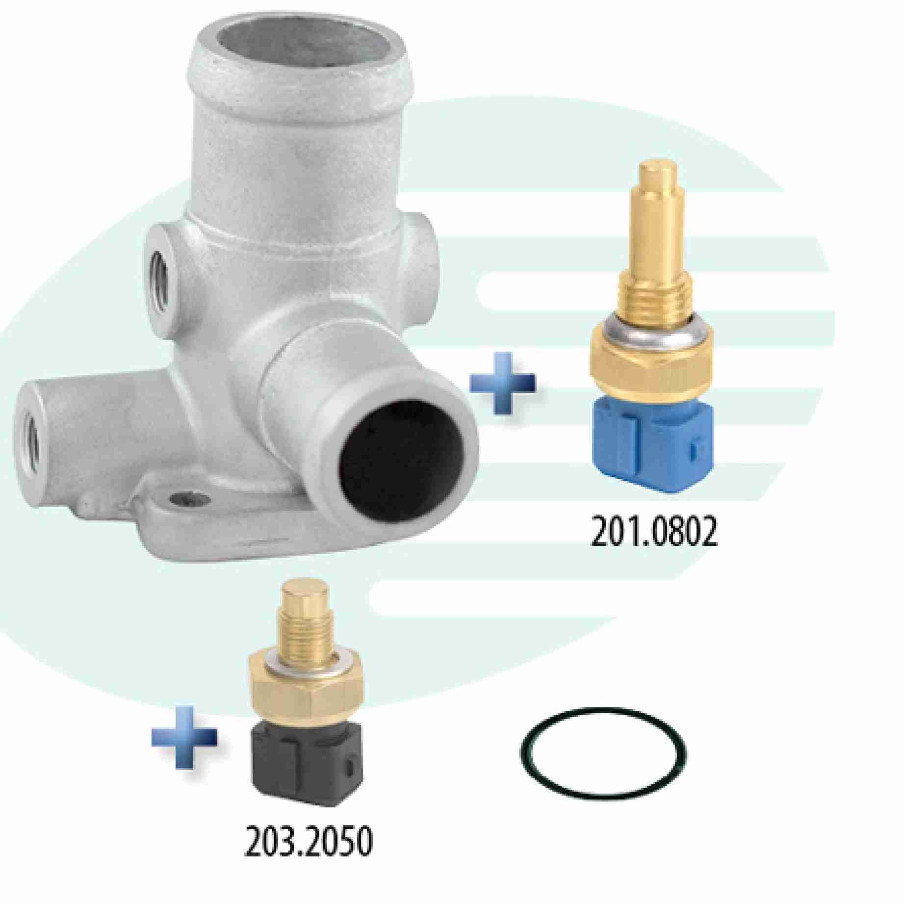 VALVULA TERMOSTATICA E SENSOR GOL 1.8 2.0 AP 00-08 - IG602.3063