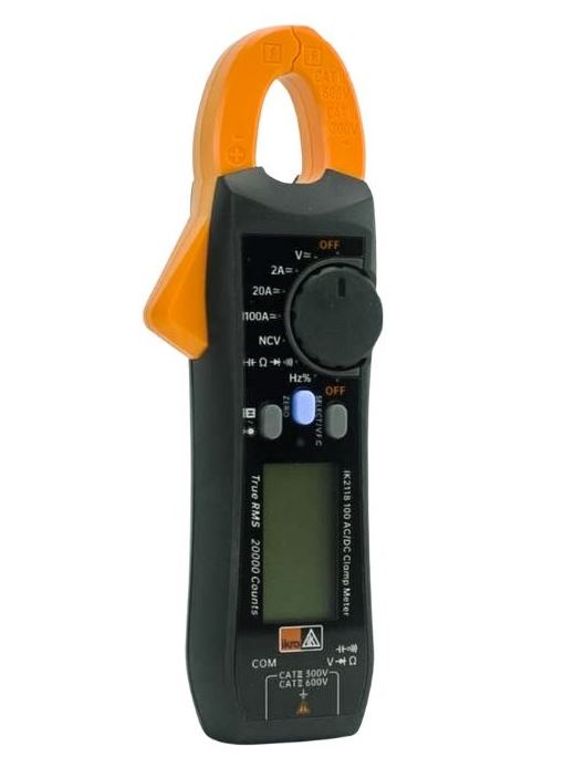 ALICATE AMPERÍMETRO DC/AC ATÉ 100A - IKR2118 IKRO