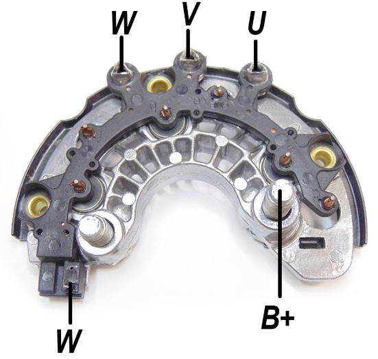 PLACA RETIFICADORA ALTERNADOR  GM ONIX COBALT SPIN CRUZE  - IKR3063  