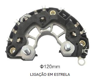 PLACA RETIFICADORA 120A FORD F250, F350 - IKR3430 IKRO