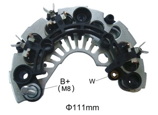PLACA RETIFICADORA ALTERNADOR  FIAT 85ACORSA /PRISMA /CELTA 03  - IKR3500