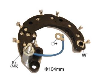 PLACA RETIFICADORA 85 AMPERES FIAT PALIO, PUNTO - IKR3574 IKRO