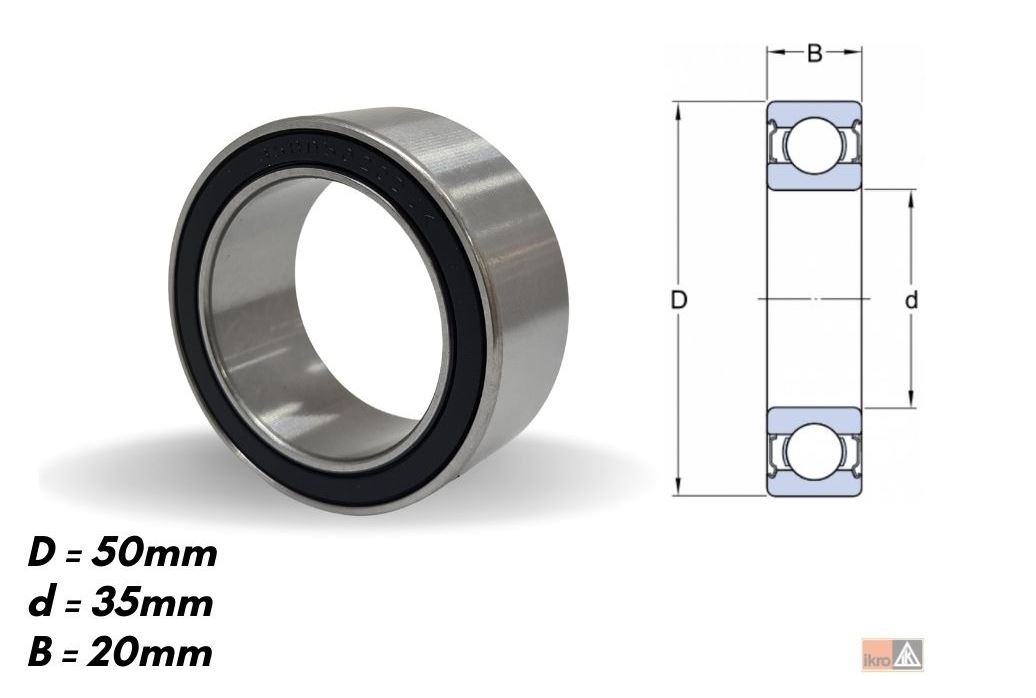 ROLAMENTO PARA COMPRESSORES DE AR CONDICIONADO - IKR35BD5020 IKRO