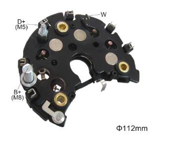 PLACA RETIFICADORA ALTERNADOR MERCEDES 350 450  - IKR3637  