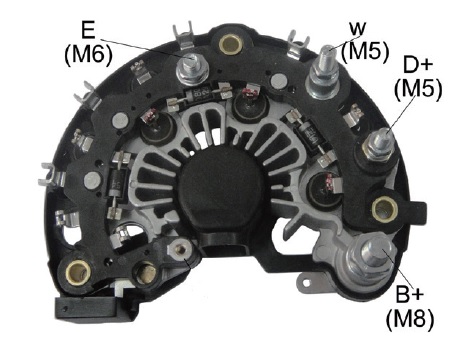PLACA RETIFICADORA ALTERNADOR TRATORES VALTRA BH180 - IKR3780  