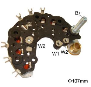 PLACA RETIFICADORA ALTERNADOR DIODO 85ACLIO 01/MEGANE 02/ 206 02 - IKR3804  