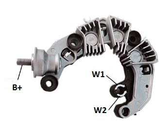 PLACA RETIFICADORA ALTERNADOR TOYOTA ETIOS 50A - IKR3992  
