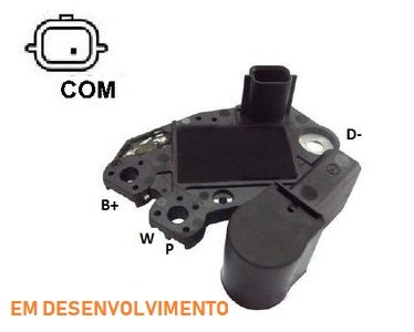 REGULADOR VOLTAGEM ALTERNADOR RENAULT CLIO RENAULT  KWID 2018 EM DIANTE - IKR5020  