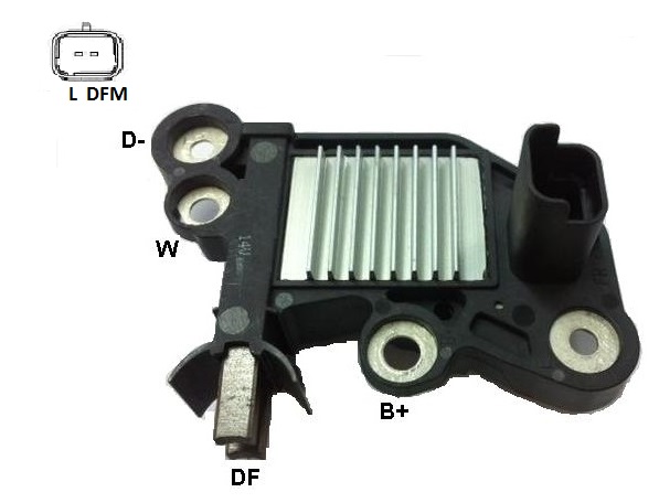 REGULADOR VOLTAGEM ALTERNADOR 12V. RENAULT  CLIO LOGAN DUSTER KANGOO - IKR5039  