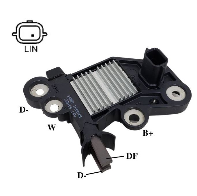 REGULADOR VOLTAGEM SISTEMA BOSCH RENAULT KWID NISSAN KICKS 1.6  - IKRO IK5048