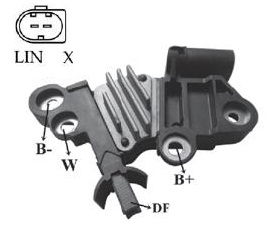 REGULADOR VOLTAGEM ALTERNADOR RANGER  ECOSPORT 2013 ATE 2014  VOLVO C30 C70 S540 V50 - IKR5058  