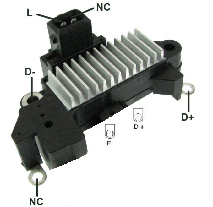 REGULADOR VOLTAGEM ALTERNADOR GOL GIII/SAVEIRO GIII/POLO - IKR5084  