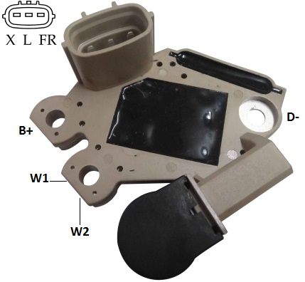 REGULADOR VOLTAGEM ALTERNADOR HYUNDAI HB20/130-KIA SOR 14V CN - IKR5085  