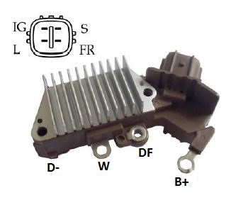 REGULADOR VOLTAGEM ALTERNADOR COROLLA 2002 14,5V CP - IKR5093  