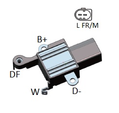 REGULADOR VOLTAGEM ALTERNADOR BOSCH COROLLA 1.8 2.0 2014 EM DIANTE - IKR5113