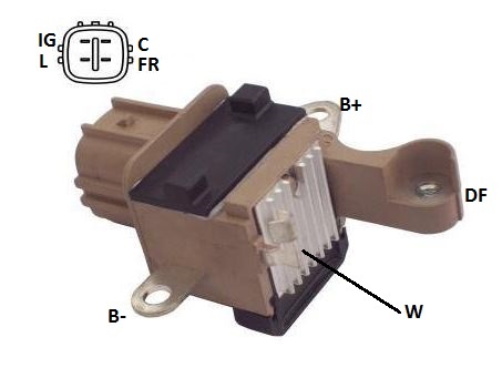 REGULADOR VOLTAGEM 14V HONDA NEW CIVIC, ACCORD - IKR5140 IKRO