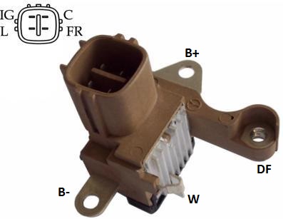 REGULADOR VOLTAGEM ALTERNADOR 14V HILLUX PIT BULL/ACURA01/04  - IKR5141  