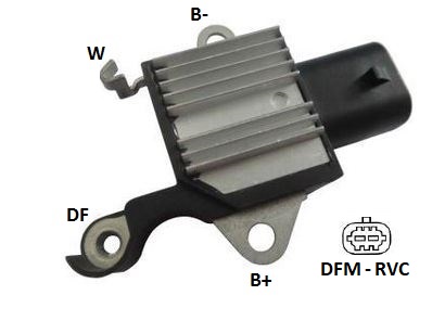 REGULADOR VOLTAGEM ALTERNADOR S10 FLEX/25 GASO 12,4V15,8V - IKR5150  