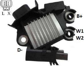 REGULADOR DE VOLTAGEM 14V VALEO NISSAN MARCH, VERSA - IK5211 IKRO