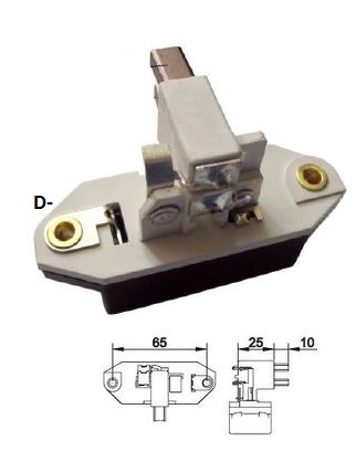 REGULADOR VOLTAGEM 14V FIAT, FORD, VOLKSWAGEN - IKR524 IKRO