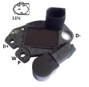 REGULADOR VOLTAGEM ALTERNADOR ELETRONICO   SPRINTER 415D22DIESEL2014 - IKR5296  