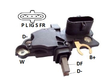 REGULADOR VOLTAGEM 28V MERCEDES-BENZ, VOLVO - IKR5307