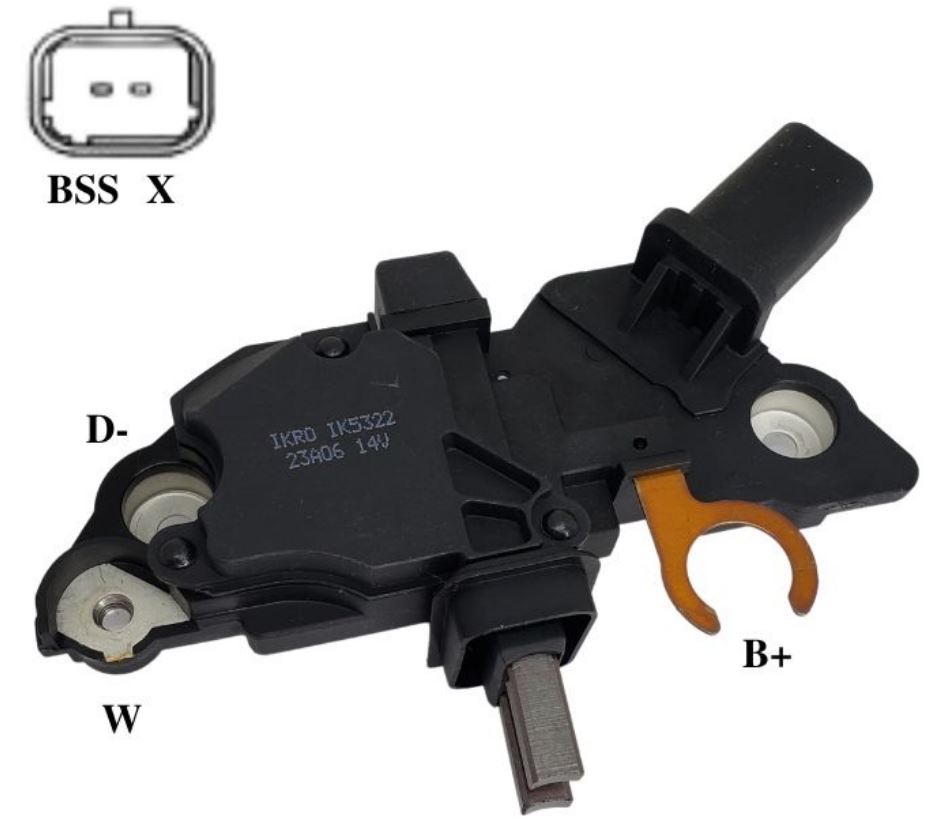 REGULADOR VOLTAGEM ALTERNADOR BOSCH CITROEN C4 PALACE  PEUGEOT 307 - IKRO IK5322